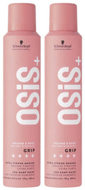 OSiS+ Grip Extreme Hold Mousse, 6.76 oz (2 Pack) – Extra Strong Control and Volume with Lasting Definition and Natural Shine – Volumizing Formula Protects Against Blow Dry Damage