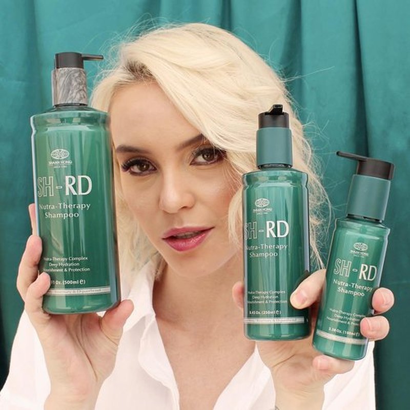 SH-RD Nutra-Therapy Shampoo for Dry Damaged Hair | Protein Shampoo Reduces Split Ends | Moisturizes Frizzy Hair | Suitable for Color-Treated, Bleached Hair - 16.9oz/500ml
