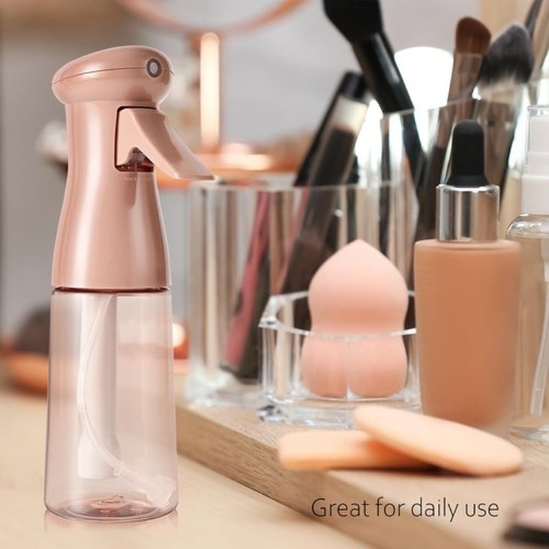 Airbee Spray Bottle - Continuous Mister Sprayer for Hair Styling & Cleaning | 2 Pack, 6.8 OZ