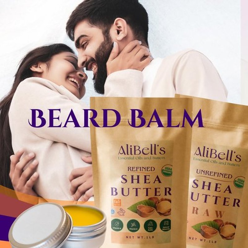AliBell's- Refined Shea Butter - Unscented Shea Butter - Ultra Refined, Deodorized, White - Hydrating Moisturizer for Dry Skin and Hair