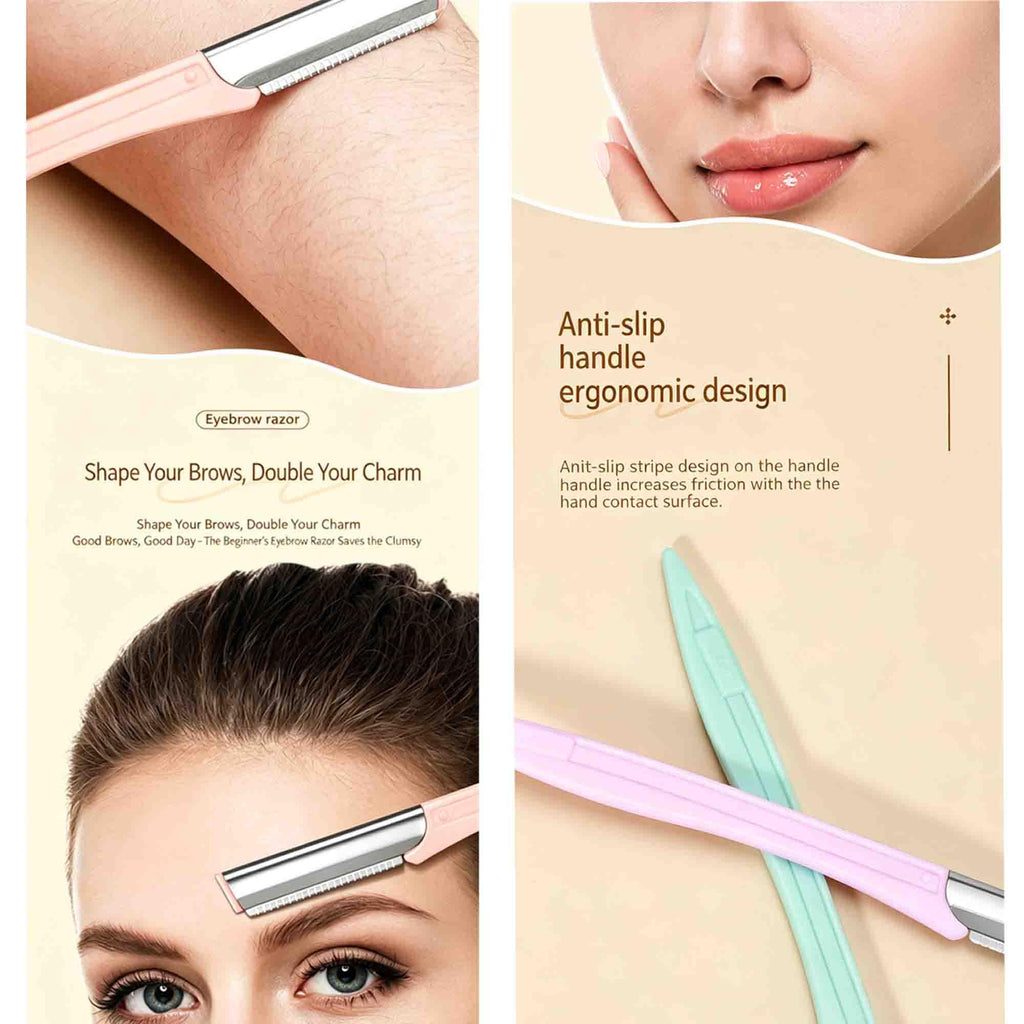 ZTRHYOO Eyebrow Razor 9 Pack, Precision Facial Hair Trimmer for Women Girl