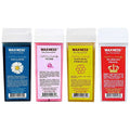 Waxness Soft Wax Cartridge Variety Pack – Azulene, Rose, Natural & Russian Pearl – Pack of 4 × 3.38 oz (96 g) – Professional Strip Wax Roll-On – Made in Italy