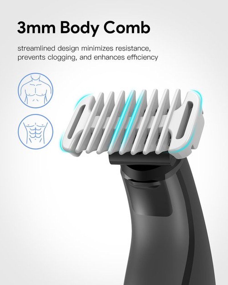 Guide Guards Set - 1/2/3/5mm Comb Attachments, Skin & Body Combs, with a Hard Case - Compatible with Obalde QP2724/QP2834/QP2520/30, QP2620/30, Pro Series, Convenient Storage with High Performance