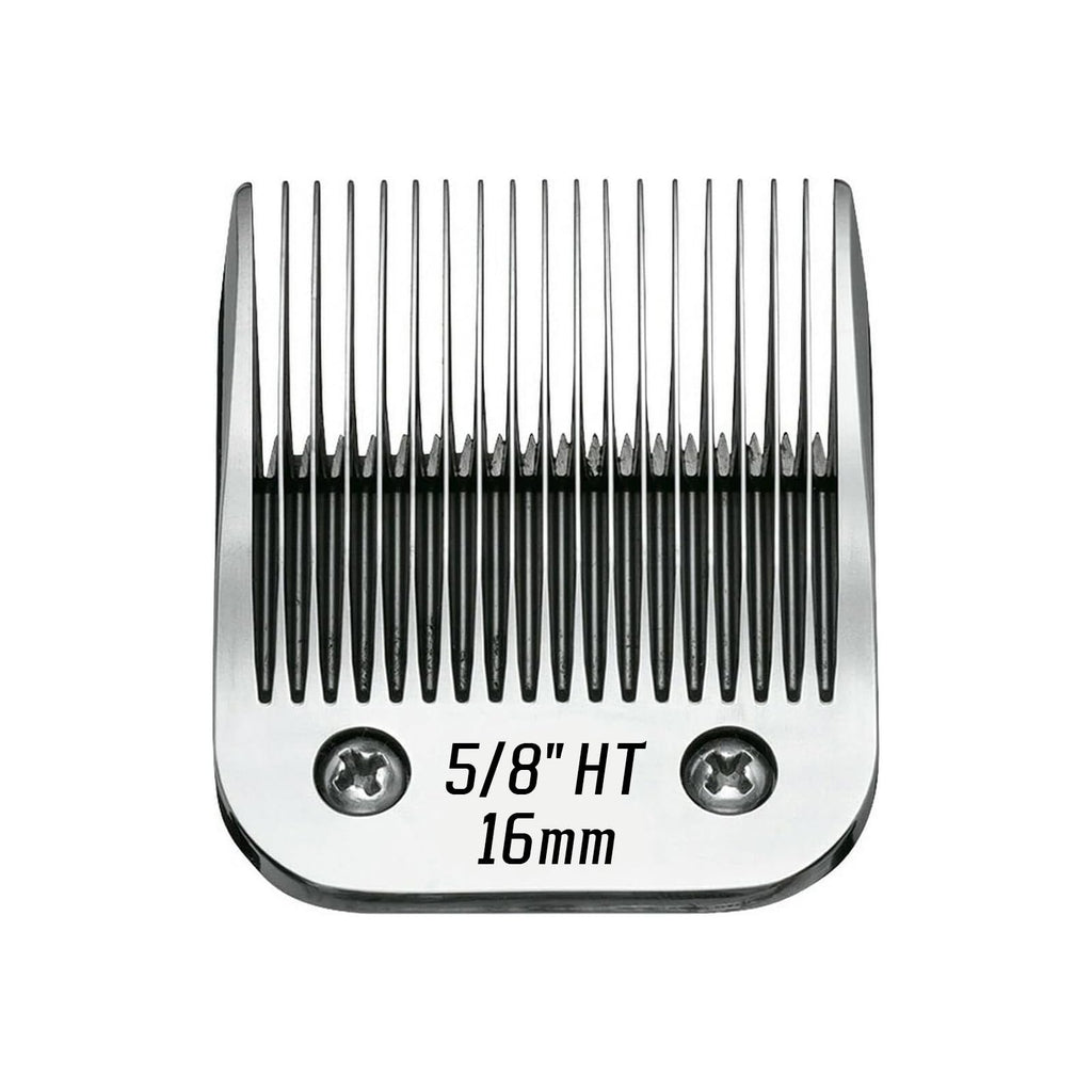 5/8HT Detachable Replacement Stainless Steel Blades,compatible with oster Classic 76/Star-Teq/Power-Teq andi A*dis AGC,BDC,BGC,MBG Series Clippers,5/8 inch (16mm)