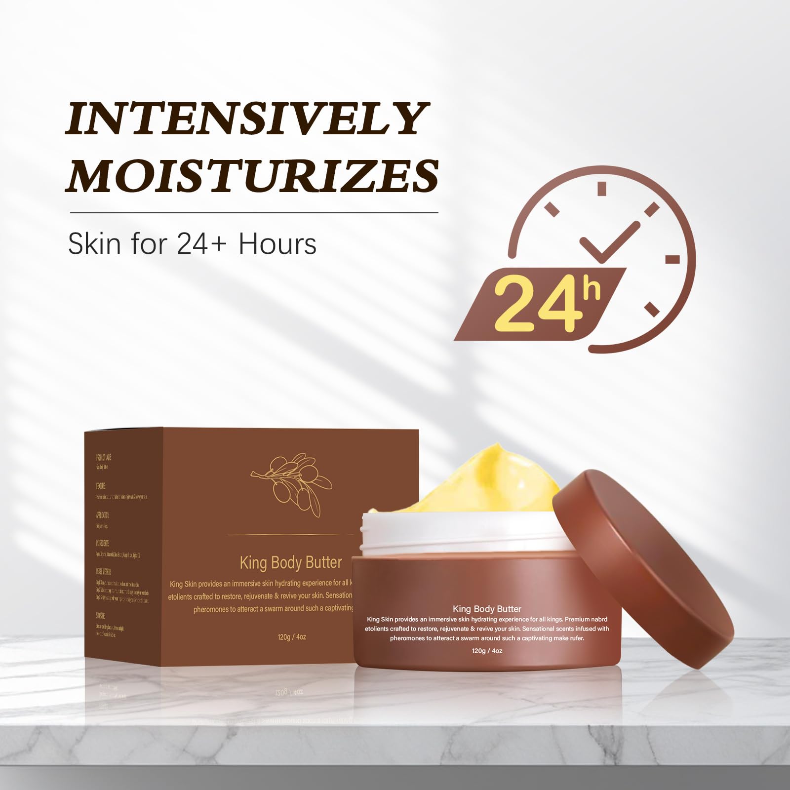 Narvokey Body Butter for Men, Warm Sensual Cologne Scent, Natural Moisturizing Formula, Moisturizing with Fragrance Gift for Father Husband Boyfriend-4 Oz (2)