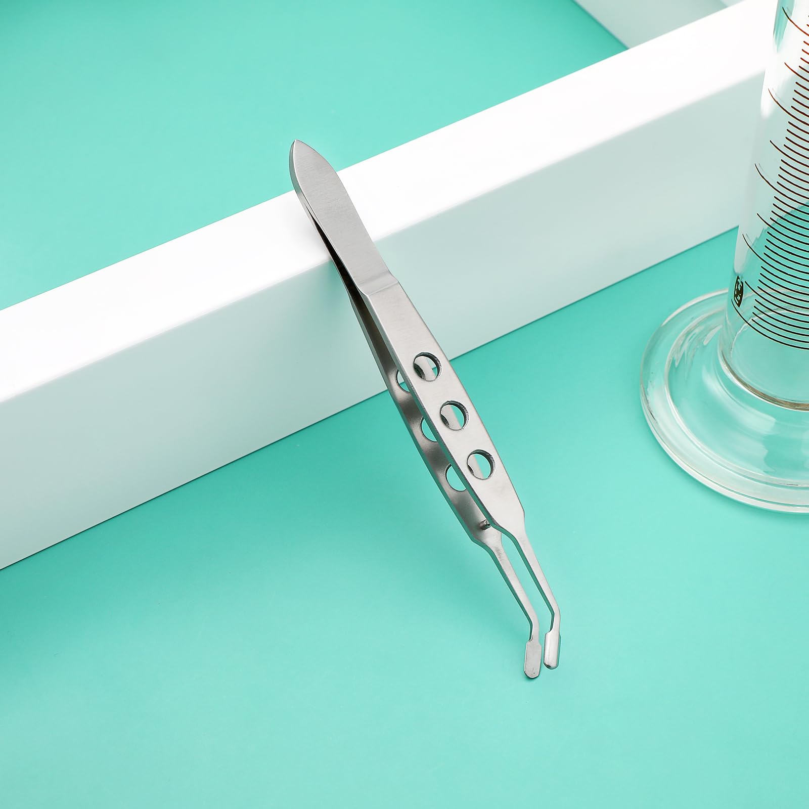 Meibomian Gland Expressor, Stainless Steel Eyelid Massage Tweezers Dry Eye Eyelid Clean Tools Eye Stye Treatment Remover Meibomian Gland