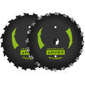 Brush Cutter Blade, 9" x 20T Brush Cutter Blades for Trimmers, Chainsaw Tooth Saw Blade,Chainsaw Brush Cutter Blade for String Trimmer,Weed Eater(2 Pack)