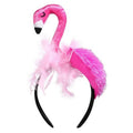 CARMELIT Creative Flamingo Hat Hawaii Pink Flamingo Headband Hair Tropical Accessories Flamingo Party Supplies Cute Flamingo Costume for Women, 27X15X10CM