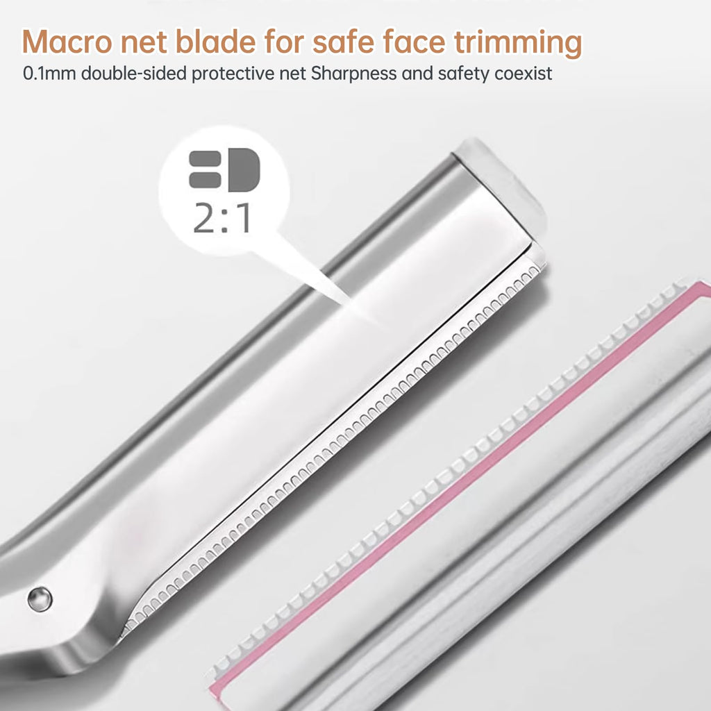 Facial Razor Replacement Blades Be suitable for Twee zerman Stainless steel blade. Pack of 20(No handle included)