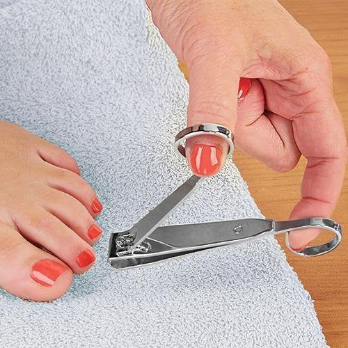EZ Grip Nail Clipper Set – Includes Small & Large Clippers with Comfort Grip, Stainless Steel Blades for Toenails & Nails