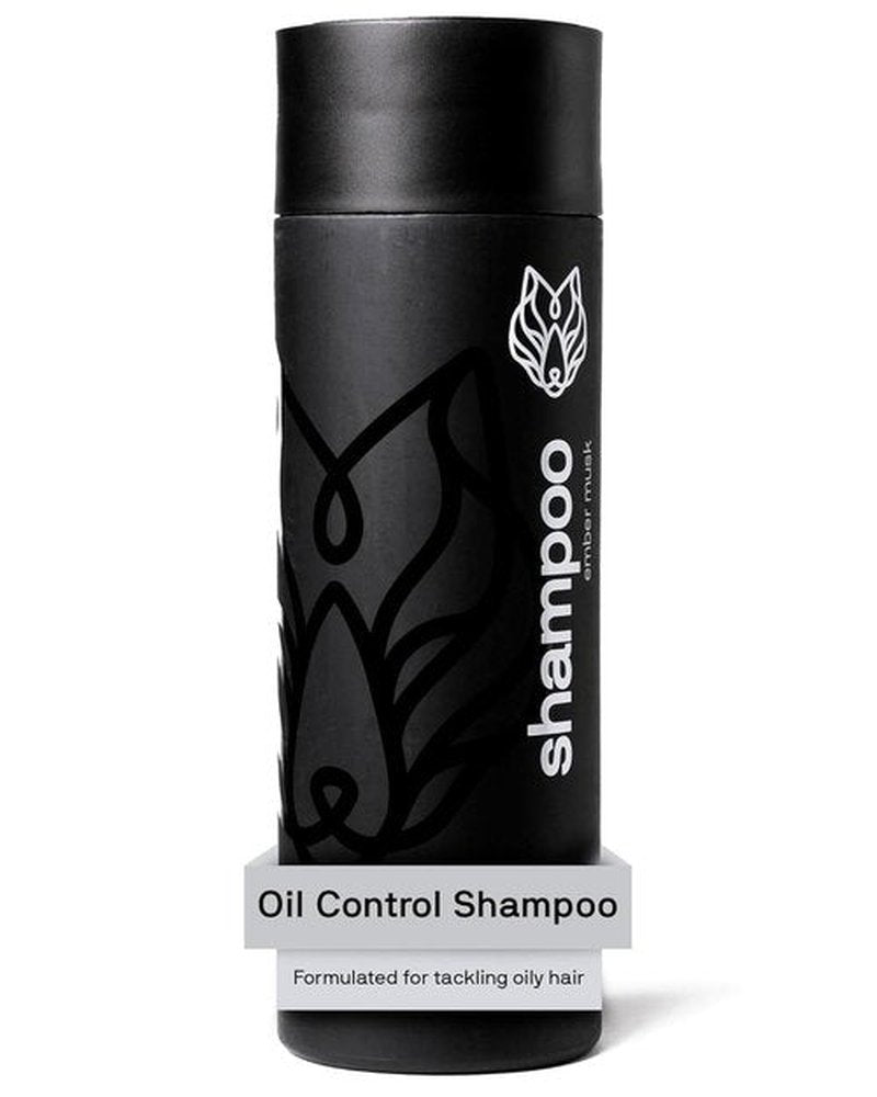 Black Wolf Men's Shampoo - Charcoal-Infused Oil Control for Oily Hair | 12 Fl Oz Hydrating Formula
