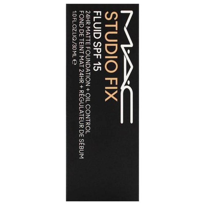 Studio Fix Fluid SPF 15 24Hr Matte Foundation Plus Oil Control - NC25 by MAC for Women - 1 oz Foundation