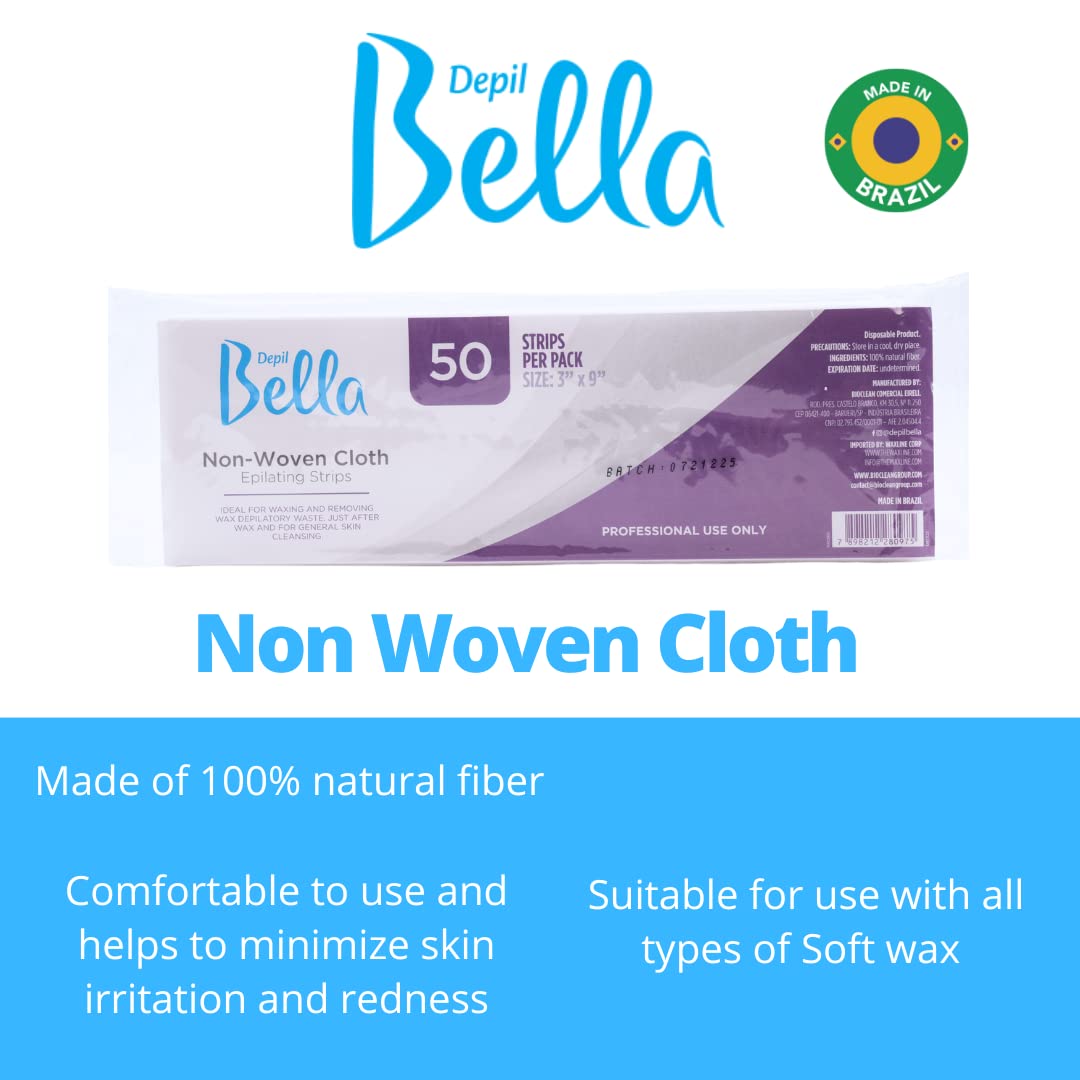Depil Bella Roll On Wax Honey and Propolis Depilatory | Body Waxing, Hair Removal Wax-Cartridge | For Men and Women | Home Self Waxing | Sensitive Skin | Painless (10 PACK + COMBO)