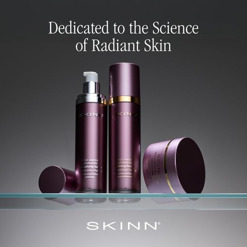 SKINN Neck Amour Defining Serum - Anti-Aging Neck Firming + Tightening Treatment for Heaviness Under Chin/Double Chin - Lifts + Firms Skin - Enriched with Rice Protein