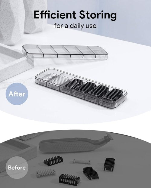 Obalde Guide Guards Set - Skin & Body Combs with 1/2/3/5mm Attachments | Hard Case for Convenient Storage