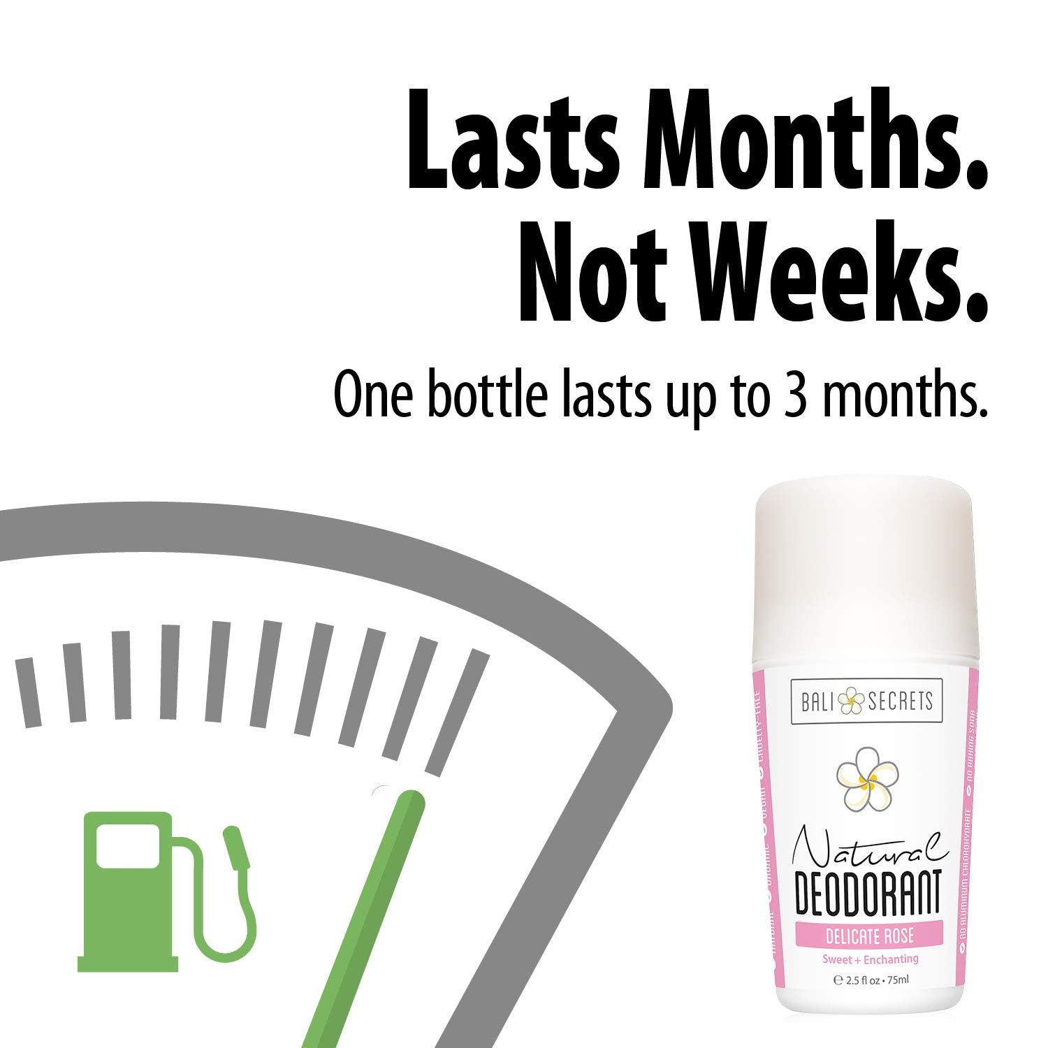 Bali Secrets The New Formula Natural Deodorant for Women & Men. Nonsense Free. Clean Formula for Sensitive Skin. Strong & Reliable Odor Protection. No Synthetic Aluminum. Organic & Vegan [THE ROSEY]