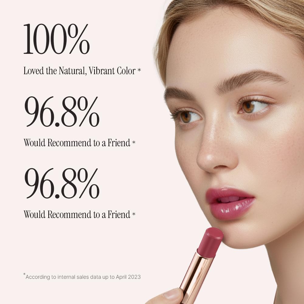 athé Authentic Lip Balm – Skincare-Grade Tinted Lip Balm Stick | Madecassoside, Ceramide & Squalane | 4-Oil Botanical Blend | Fragrance-Free, Petrolatum-Free | K-Beauty Vegan | 0.12 oz