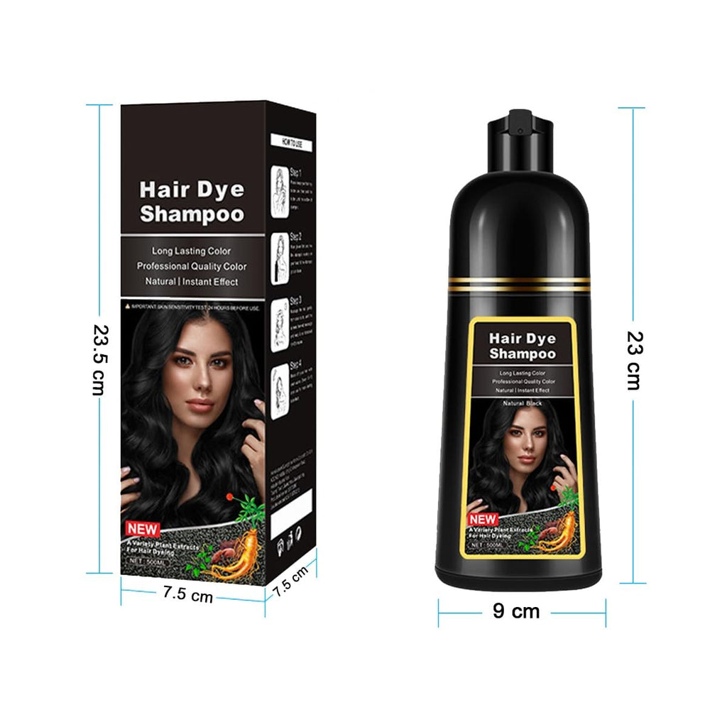 WFWJ Natural Wine Red Hair Dye Shampoo,Magic Hair Dye Shampoo,Colors Hair in 15 Minutes,Long Lasting,500 Ml–3-In-1 Hair Color