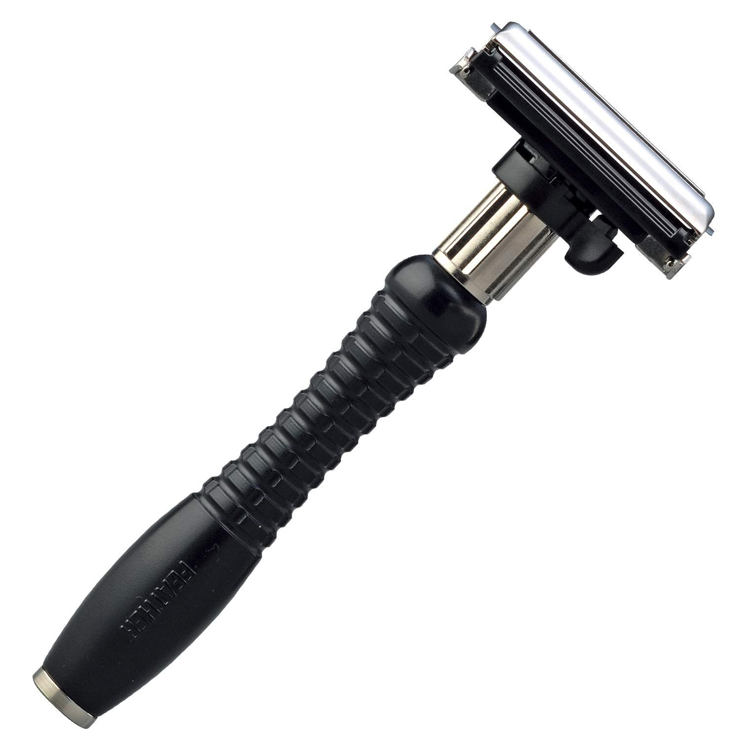 Feather Adjustable Double-Edge Safety Stainless Steel Razor - Men's Shaving Tool with 2 Shave Settings and Butterfly Opening - Double Edge Blades for Barbers & Beard Grooming - Made in Japan