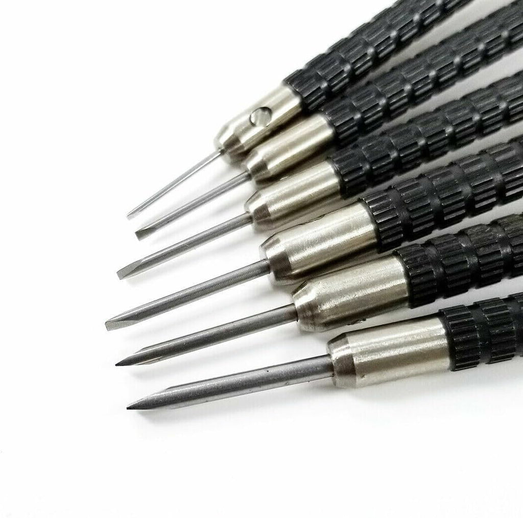 Professional Watchamakers Screwdriver Kit for Watches, Glasses Jewelery Accessories: to Adjust, Remove, Replace and Repair Flat Head Slotted 9 Piece- TimeLab Korea
