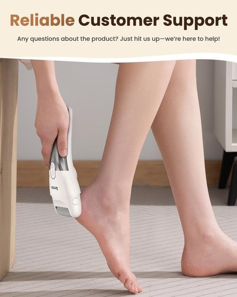 Electric Callus Remover for Feet - 2-Speed Rechargeable Pedicure Kit with 3 Rollers, IPX4 Waterproof Foot Scrubber & Digital Display | Professional Dead Skin & Callus Remover for Women/Men