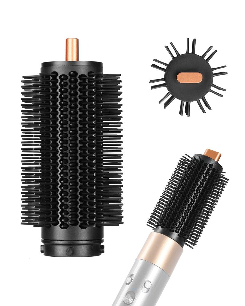 Upgraded Round Volumizing Brush Attachment Compatible with Dyson Airwrap Multi-Styler, Reduced frizz for Voluminous Bouncy Style, fits HS01 HS05 i.d. Copper