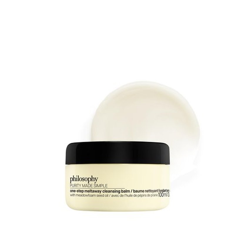 philosophy purity made simple one-step facial cleanser- with meadowfoam seed oil gently cleanses & melts away dirt, oil & stubborn makeup paraben-free face wash