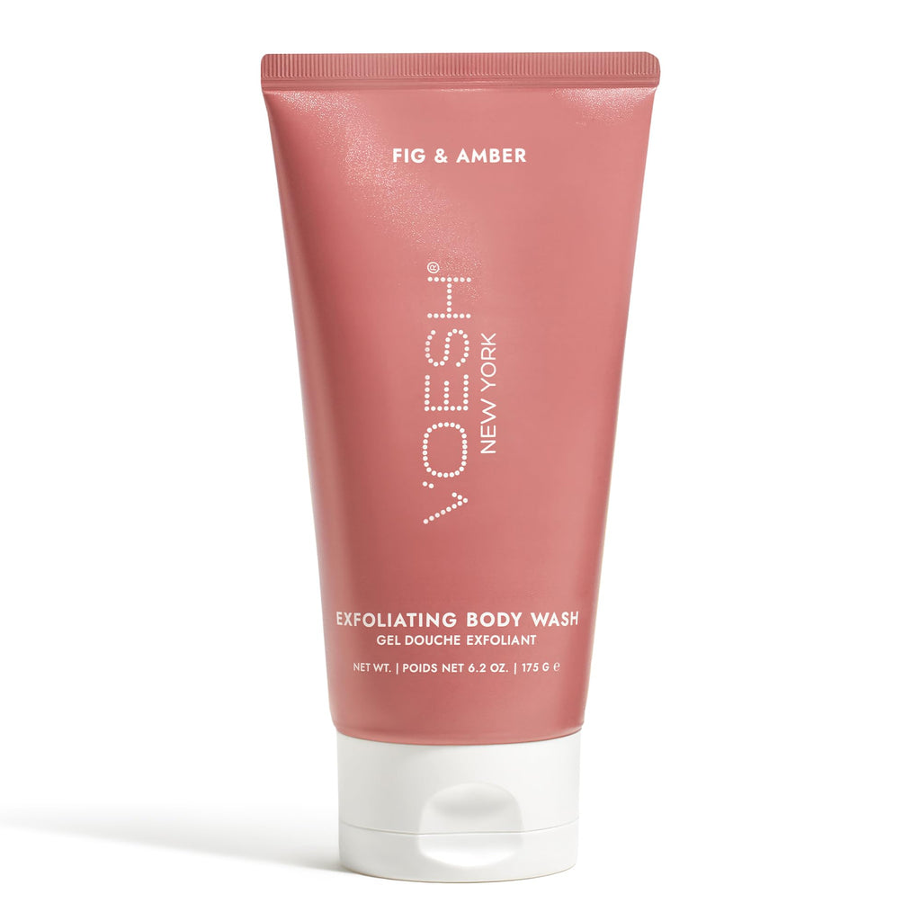 VOESH Sugar Scrub & Exfoliating Body Wash with Plant-Derived AHAs & Vegan Probiotics, K-Beauty Korean Skincare (Fig & Amber)