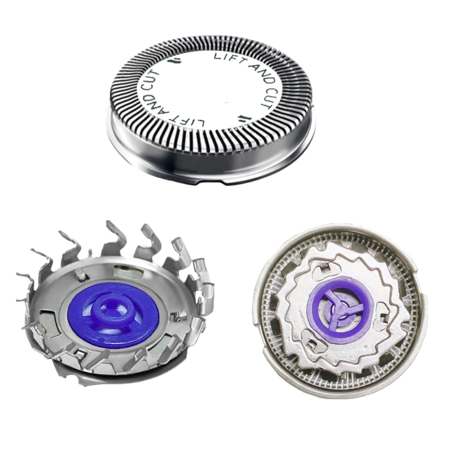 6PCS HQ56 Compatible with Steel Replacement Heads for Philips Norelco Razor fits for HQ6940 HQ6868 HQ6970 (3-Pack)