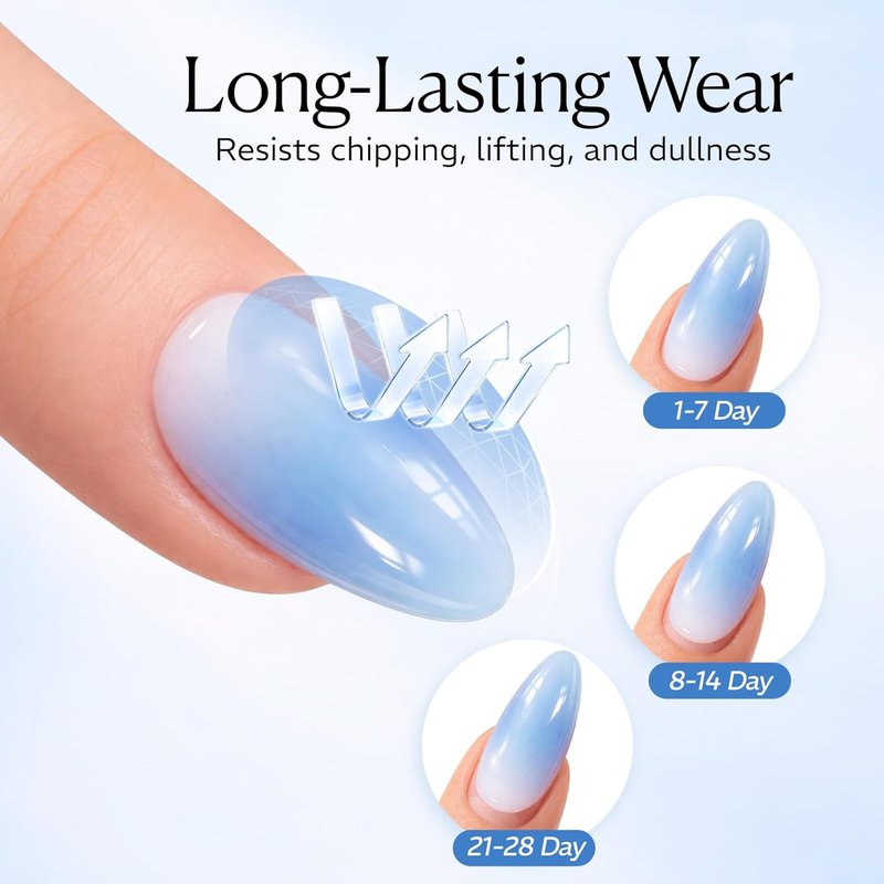 AZUREBEAUTY Gel Top Coat - No Wipe High Gloss Finish | 18ml Clear Long-Lasting Shine for Manicure