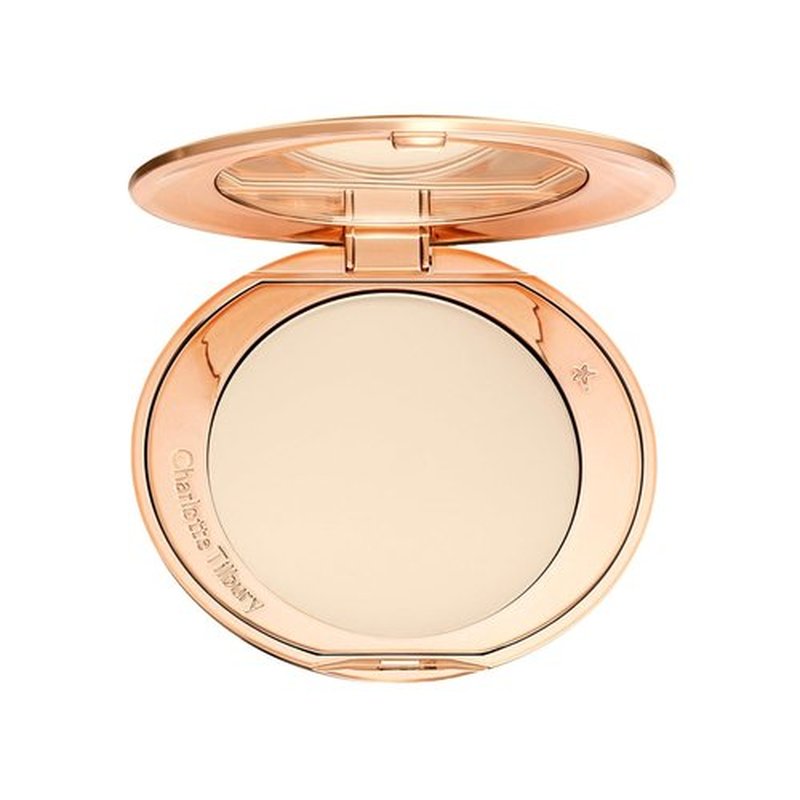 Charlotte Tilbury Airbrush Flawless Finish Setting Powder - Pore-Blurring Formula for Shine Control & Soft-Focus Finish