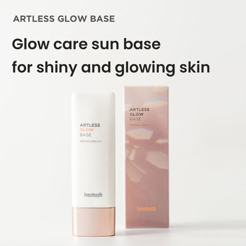 HEIMISH Artless Glow Base - Multipurpose Makeup Primer & Highlighter with SPF 50+ | 1.35fl.oz/40ml