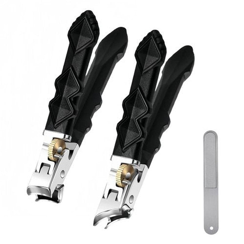 Fanyil Orthoclip, 2025 Upgraded Fanyil Orthoclip Nail Clippers with 180° Wide-Mouth Bite, Splash-Proof Design, Oblique & Flat Mouth Double Configuration, Long Handle for Easy Grip, Easy to Clean.