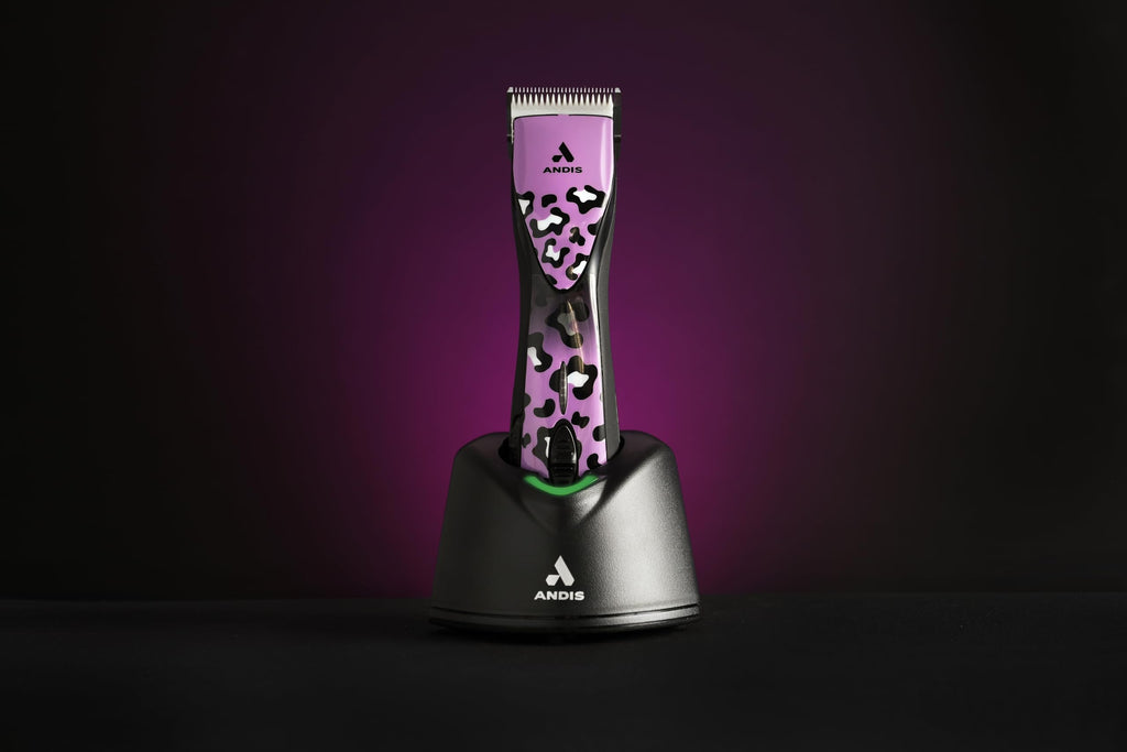 Andis 561458 Pulse Zr II Gabriel Feitosa Edition 5-Speed Detachable Blade Clipper, Cordless Animal/Dog Grooming, Removable Lithium Ion Battery, LED Charge Light, Wild Colorway