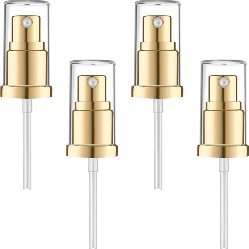 4 Pieces Replacement Foundation Pumps for Double Wear Foundation, Gold