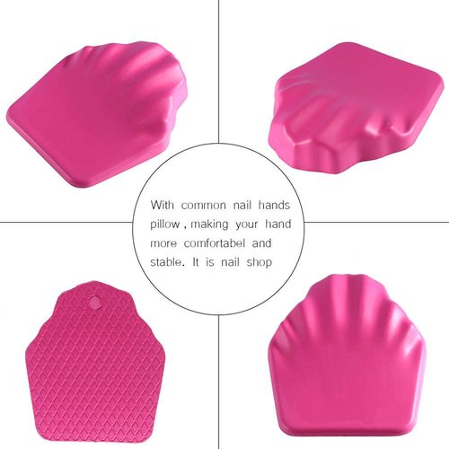 Hand Rest Pillow for Manicure - Soft Anti-Skid Nail Tech Cushion with Ergonomic Palm Contour, Portable Hand Holder Tool for Salon, Home, and Professional Nail Care
