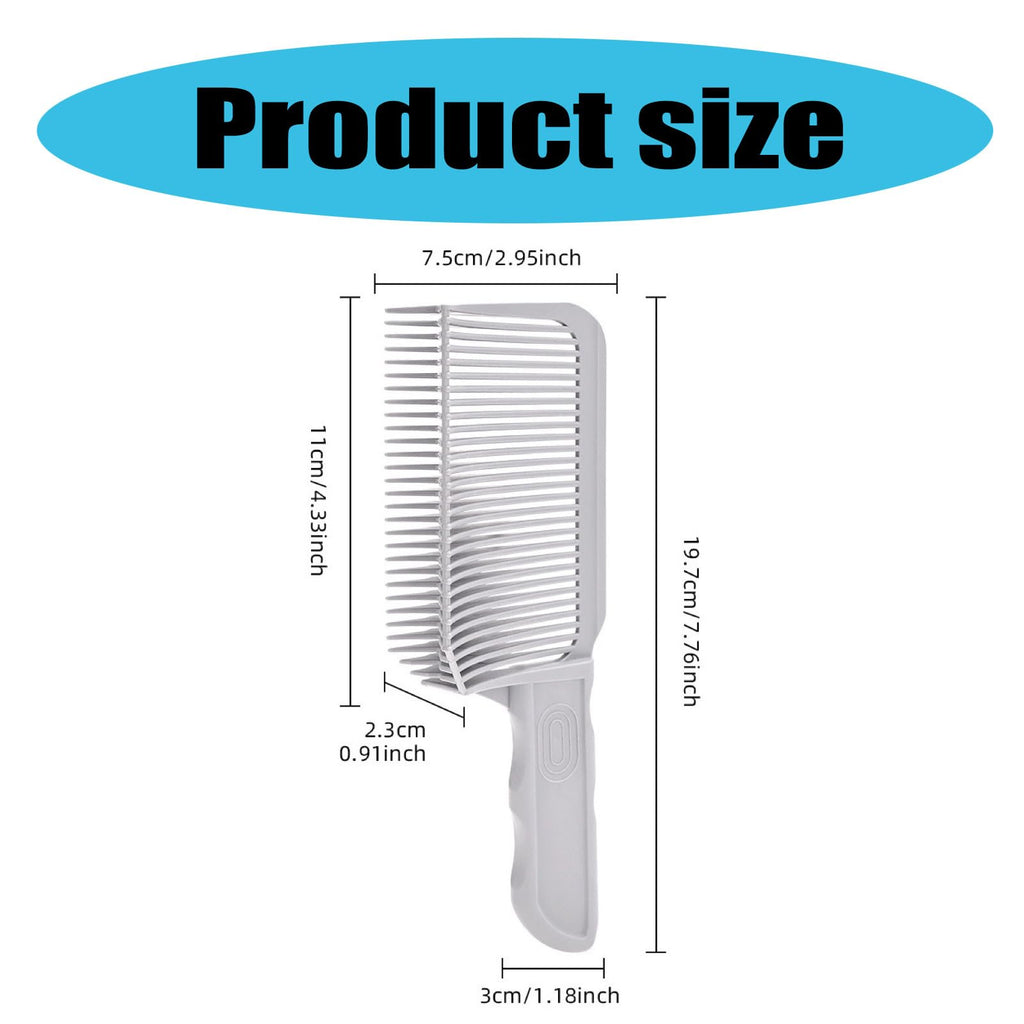 2Pcs Barber Fade Combs Ergonomic Flat Top Combs Gradienter Precise Hairdressing Tool For Precise Haircuts And Styling
