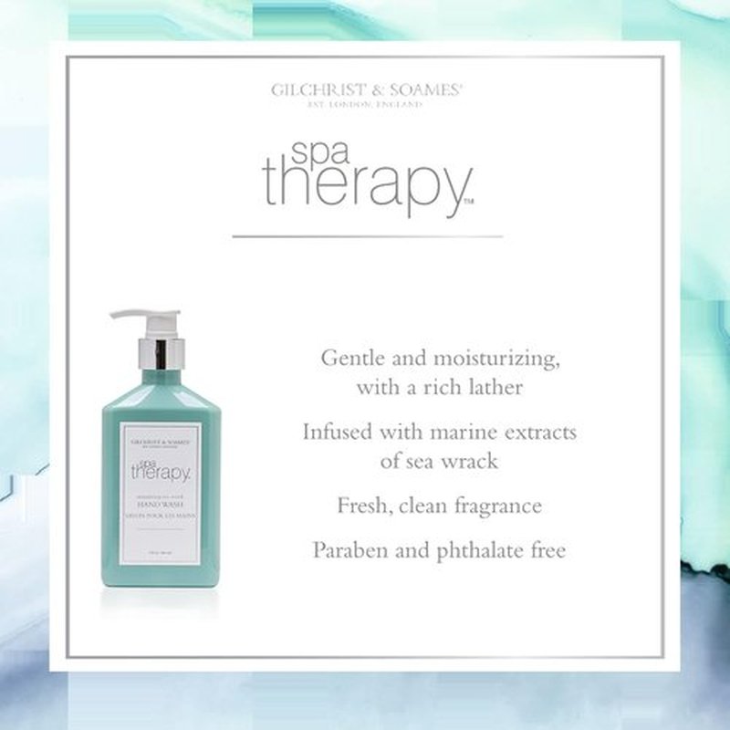 Gilchrist & Soames Spa Therapy Sea Kelp Hand Wash - Detoxifying & Gentle Cleansing - 9oz