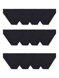 Fruit of the Loom Women's Eversoft Cotton Bikini Underwear, Tag Free & Breathable, Stretch, Black, 8 (Pack of 12)