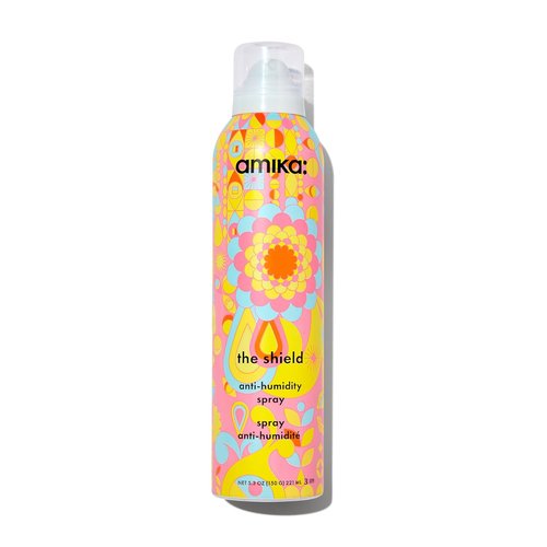 Amika The Shield Anti-Humidity Spray - Lightweight Heat Protection With UV Filters | Smooth, Frizz-Free Hair