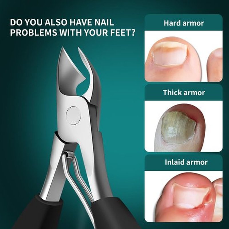 DEOU Heavy Duty Large Opening toenail Clippers, Suitable for Embedded Growth and Rough Nails, Home Pedicure Tools for Men, Women, Elderly Newly Upgraded Stainless Steel (Nail Clippers+Gift Box)