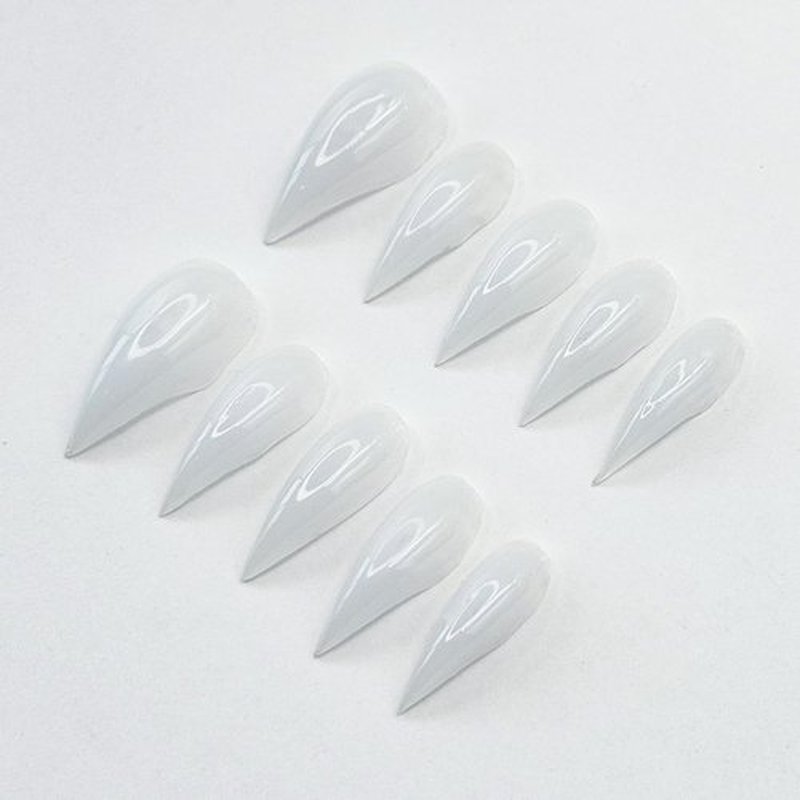 10 Pcs Handmade Press on Nails Short Curved Unique Stiletto Eagle Claw Acrylic Fake Nail with Dragon Claw Design Thickened Goth Nails Press Ons Full Cover Reusable Glue on Nail for Women（S）