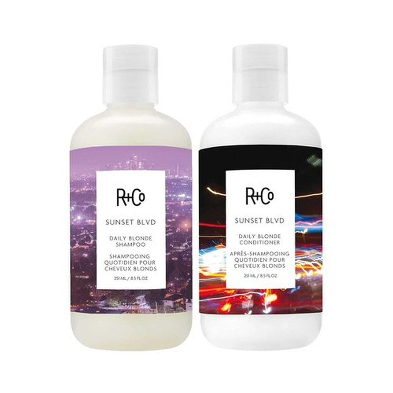 R+Co Sunset Blvd Daily Blonde Shampoo & Conditioner Duo - 8.5 Fl Oz Each | Perfect for Blonde Hair