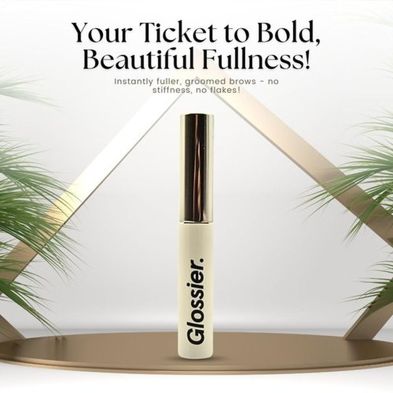 Glossier Boy Brow Volumizing Eyebrow Gel - Medium-Dark Brown for Fuller, Natural Brows