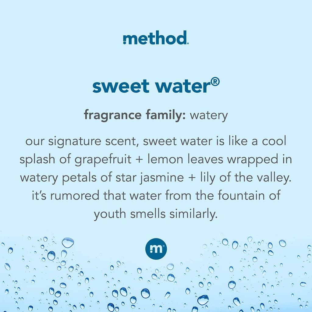 Method Gel Hand Soap, Sweet Water, 12 oz, 1 pack, Packaging May Vary