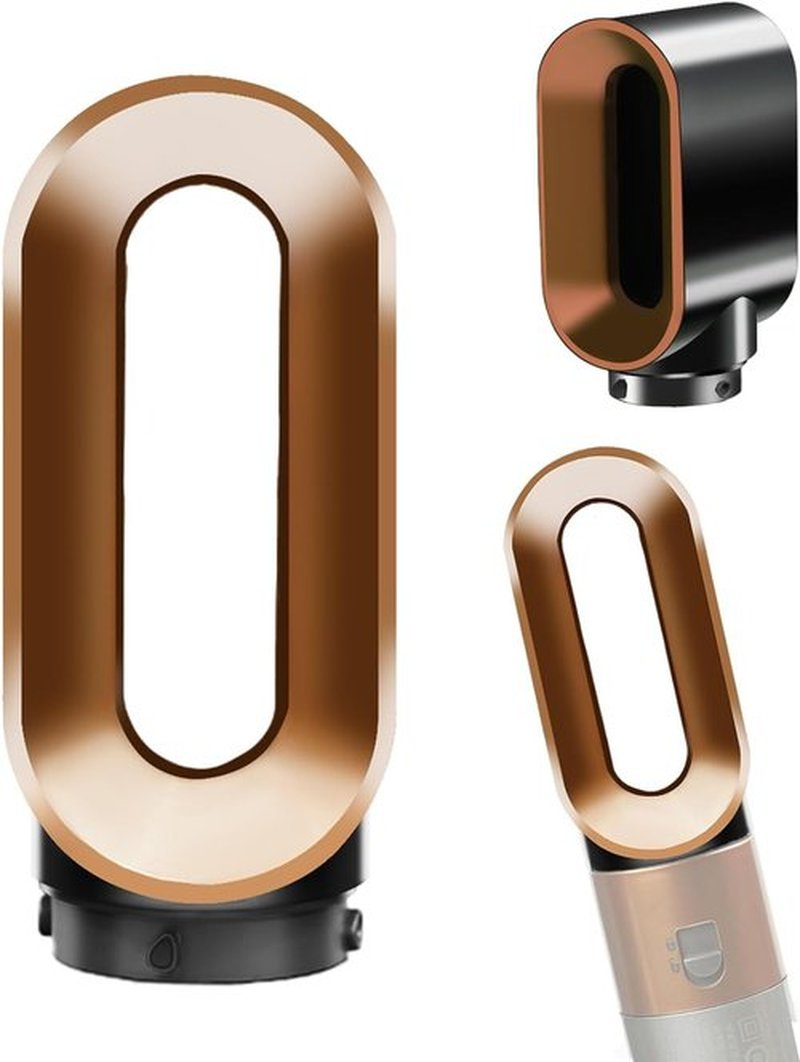 Pre-Styling Dryer Attachment Nozzle Replacement for Dyson Airwrap Styler Accessories, Fast Drying Attachment, Part No. 969759-01, Nickel/Copper