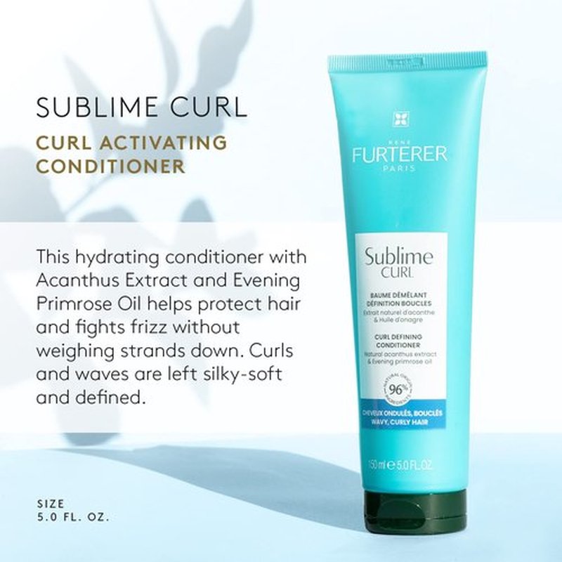 Rene Furterer SUBLIME CURL Curl Activating Conditioner - Frizz Control for Curly & Wavy Hair - 5 Fl Oz