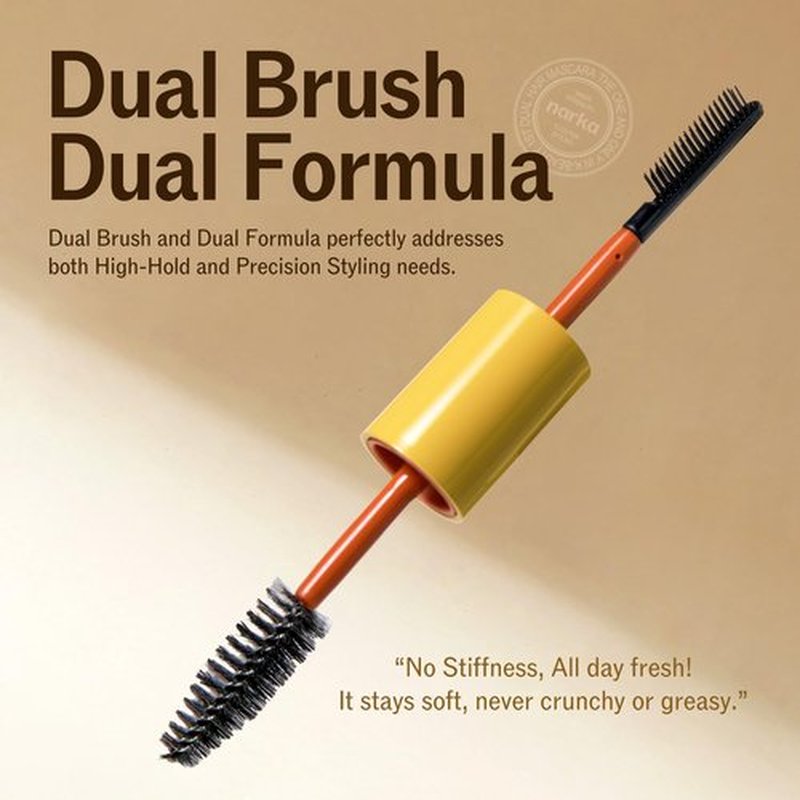 **Hard Fix Hair Mascara - Strong Hold Taming Wand for Precision Styling | Non-Greasy All-Day Fix**