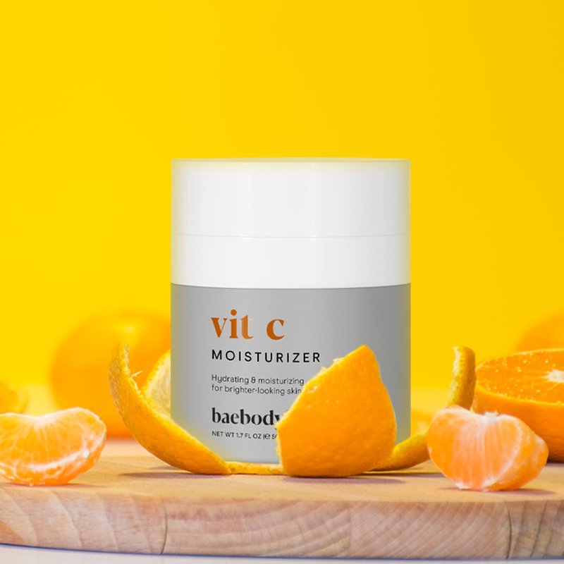 Baebody Vitamin C Face Moisturizer - Brightening & Hydrating Cream with Jojoba Oil | Anti-Aging (1.7 fl oz)