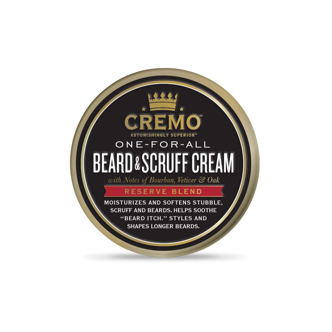 Cremo Beard & Scruff Cream, Distiller's Blend (Reserve Collection), 4 oz - Soothe Beard Itch, Condition and Offer Light-Hold Styling for Stubble and Scruff (Product Packaging May Vary) 0 fluid ounces